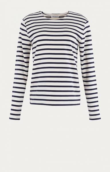 ANNA BLUE SweaterB62-04-Striped-1