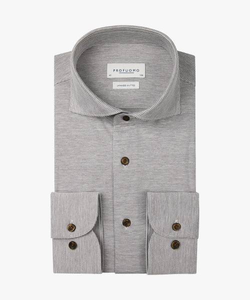 PROFUOMO BRUINE JAPANESE KNITTED SHIRT PPVH30048B