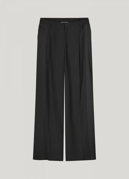 SUMMUM 4s2710-12124 Trousers wide leg crepe viscose blend