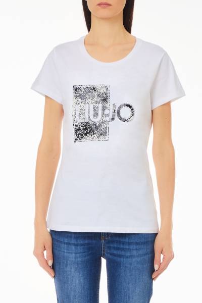 LIU JO WF4178JS923 ECS T-Shirt Stampa