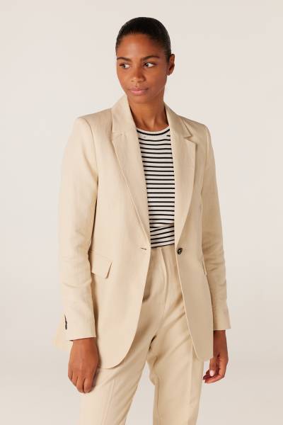 JANSEN Amsterdam Blazer KRISTEL SS24 - zand