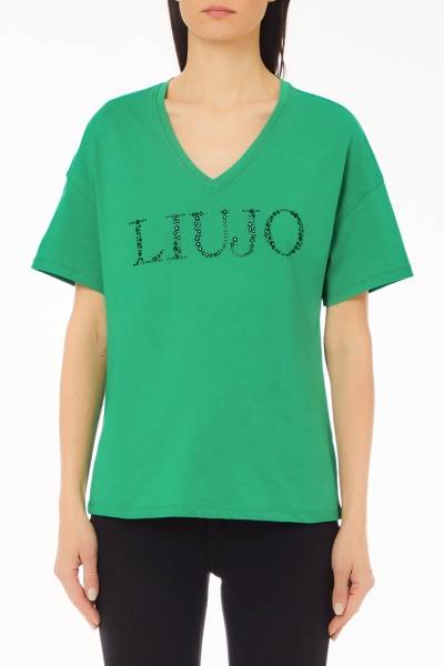 LIU JO WF4412JS923 ECS T-Shirt Logo S