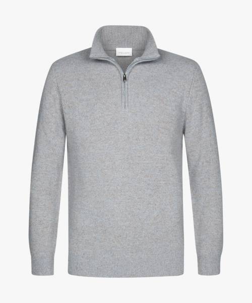 PROFUOMO GRIJZE HALFZIP PPVJ30045C