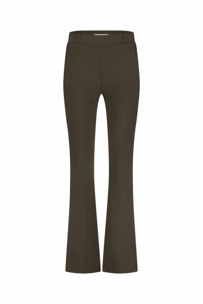 STUDIO ANNELOES 11822 Flair bonded trousers-New Army