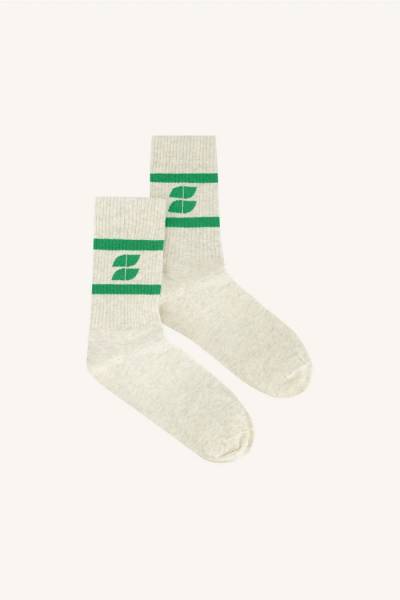 BY-BAR 24528201 Logo Sparkle Socks-Evergreen