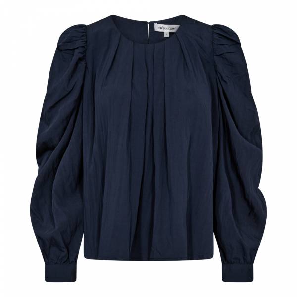 CO'COUTURE 35739 VivaCC Pleat Blouse-Navy