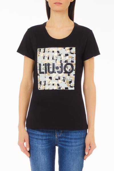 LIU JO WF4178JS923 ECS T-Shirt Stampa