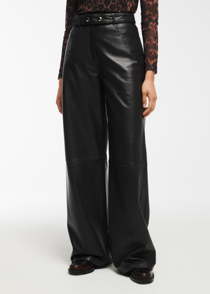 STUDIO AR 015L246007.01 KAIA Leather Trousers - Bruin