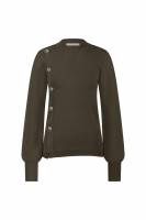 STUDIO ANNELOES 11906 Lovis button pullover-new army