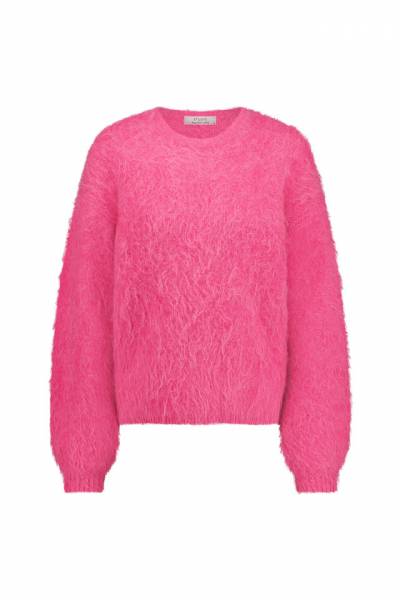 STUDIO ANNELOES 12329 Lisette furry pullover-magenta