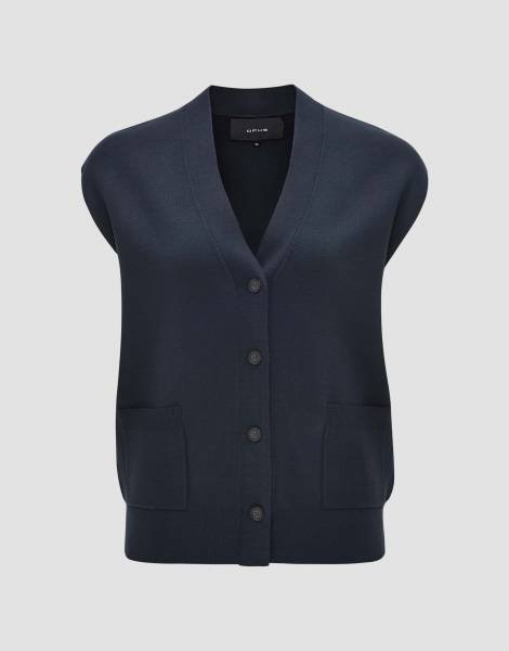 OPUS 10298112369274 Dassima Vestgilet-Coal Blue