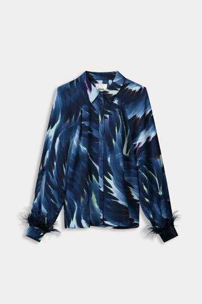 POM AMSTERDAM SP7965 BLOUSE - Feathers