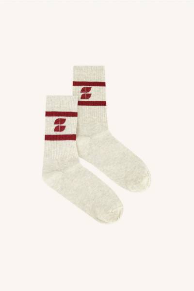 BY-BAR 24528201 Logo Sparkle Socks-Wine