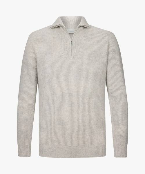 PROFUOMO GRIJZE HALFZIP PPVJ30016A