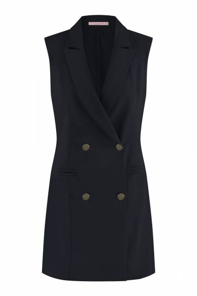 Studio Anneloes 08212 Jazzy bonded blazer - dark blue