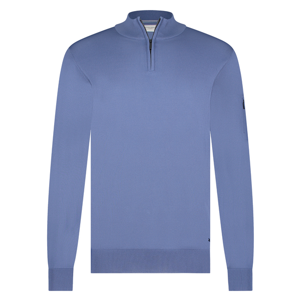 SEVEN DIALS COOL DRY HALF-ZIP - JEANS BLAUW