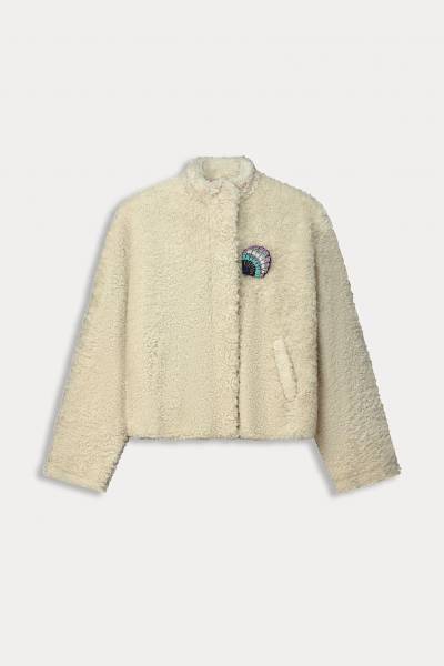 POM Amsterdam SP8013 JACKET - Teddy Ecru