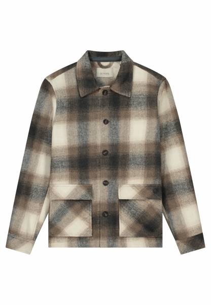 DSTREZZED FLANELLEN JACK 151012 Key Check Jacket