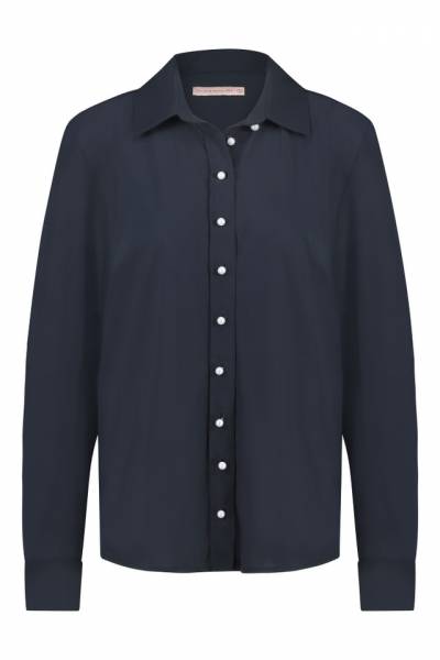 Studio Anneloes 09143 Bobby pearl blouse-Dark Blue