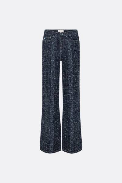 FABIENNE CHAPOT CLT-JNS-19-AW24-3 Thea Wide Leg Tweed Jeans