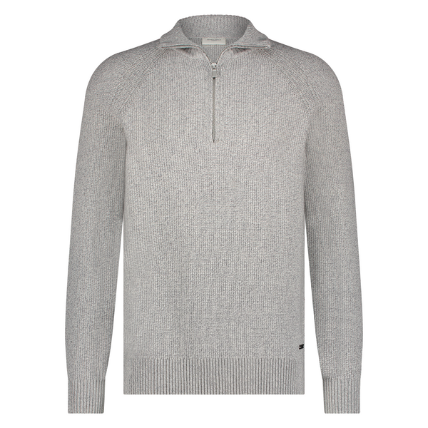 SEVEN DIALS HALFZIP PULLOVER GRIJS