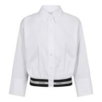 CO'COUTURE 35615 CottonCC Crisp Logo Crop Shirt