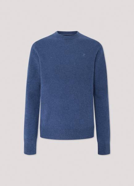 HACKETT LAMSWOLLEN PULLOVER BLAUW H703237/564