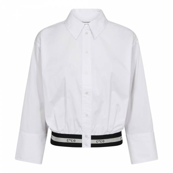 CO'COUTURE 35615 CottonCC Crisp Logo Crop Shirt