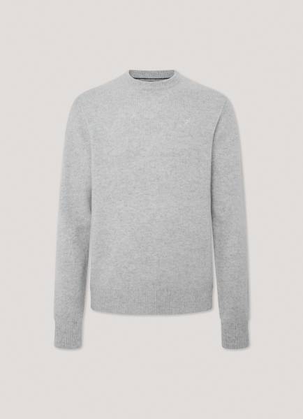 HACKETT LAMSWOLLEN PULLOVER GRIJS H703237/914