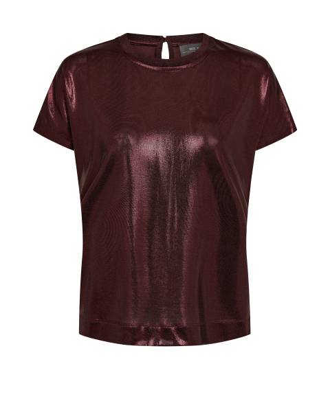 MOS MOSH 167520 MMNivola O-neck met tee- Ruim Raisin