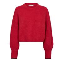 CO'COUTURE Pullover 32140 CoralieCC Rib O-Knit - Flame