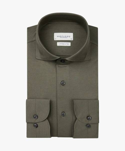 PROFUOMO TWILL JAPANESE KNITTED SHIRT PPVH30046E