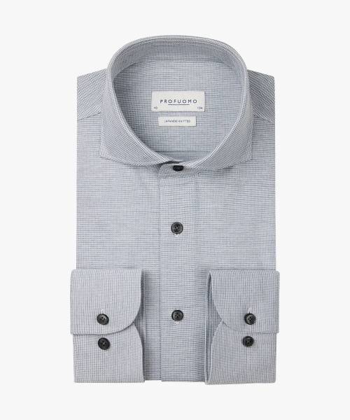 PROFUOMO GRIJS JAPANESE KNITTED SHIRT PPVH30048C