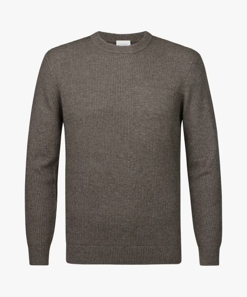 PROFUOMO BRUINE WOLLEN CREWNECK PPVJ30027C