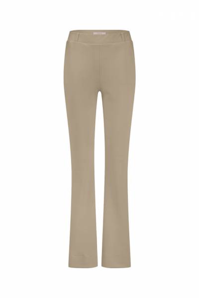 STUDIO ANNELOES 12082 Flair bonded trousers-Latte